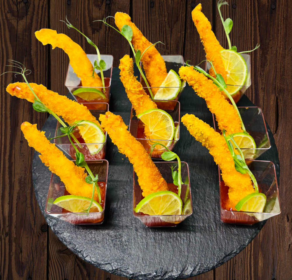 Креветкка панко з соусом солодкий чилі