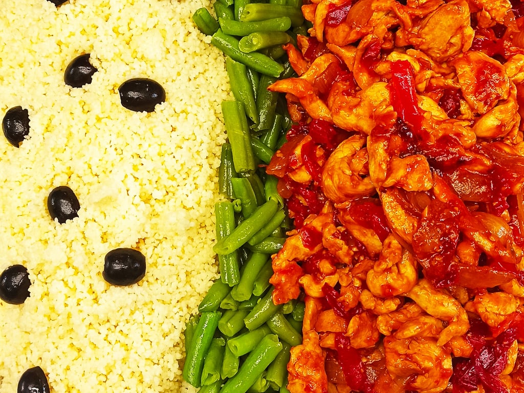 Курка по-болгарськи з кус-кусом