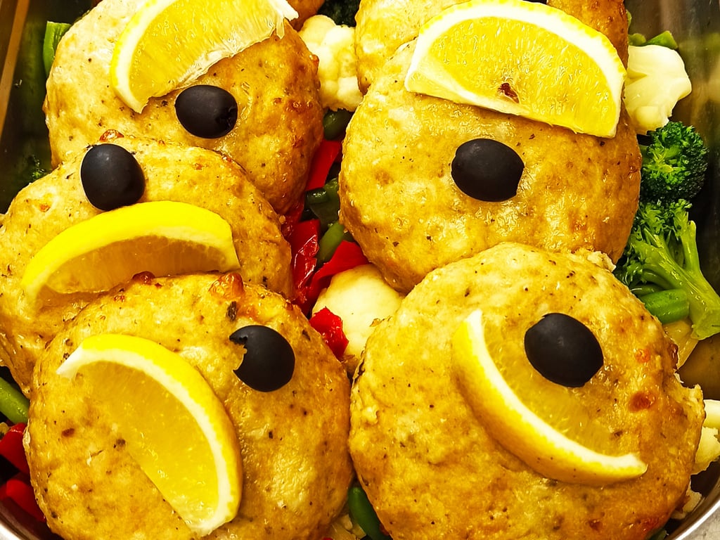 Рибний флан з овочами