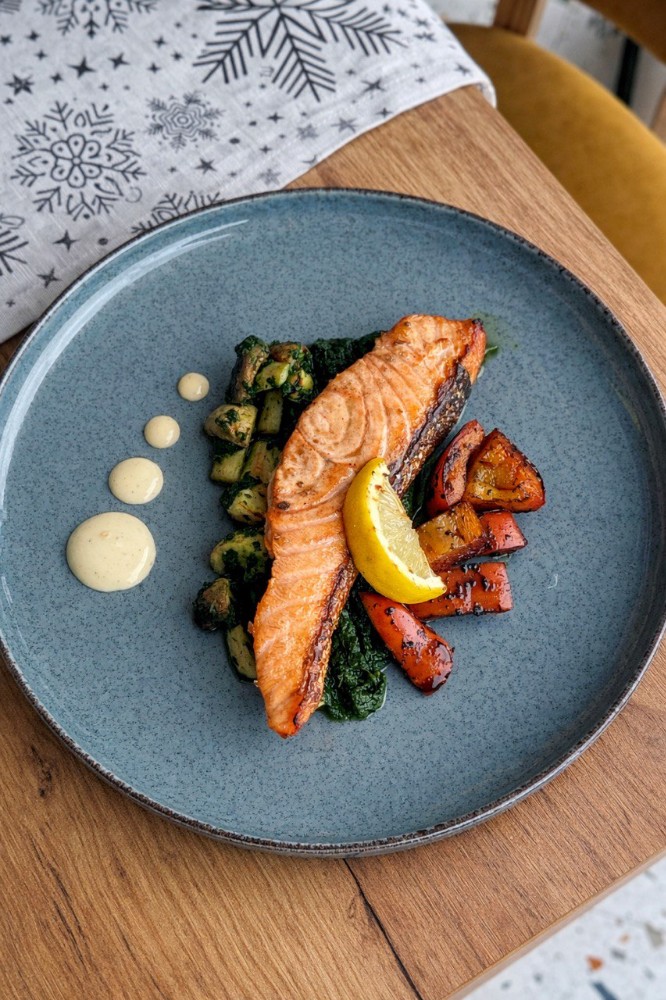 Лосось гриль з овочами 0.250