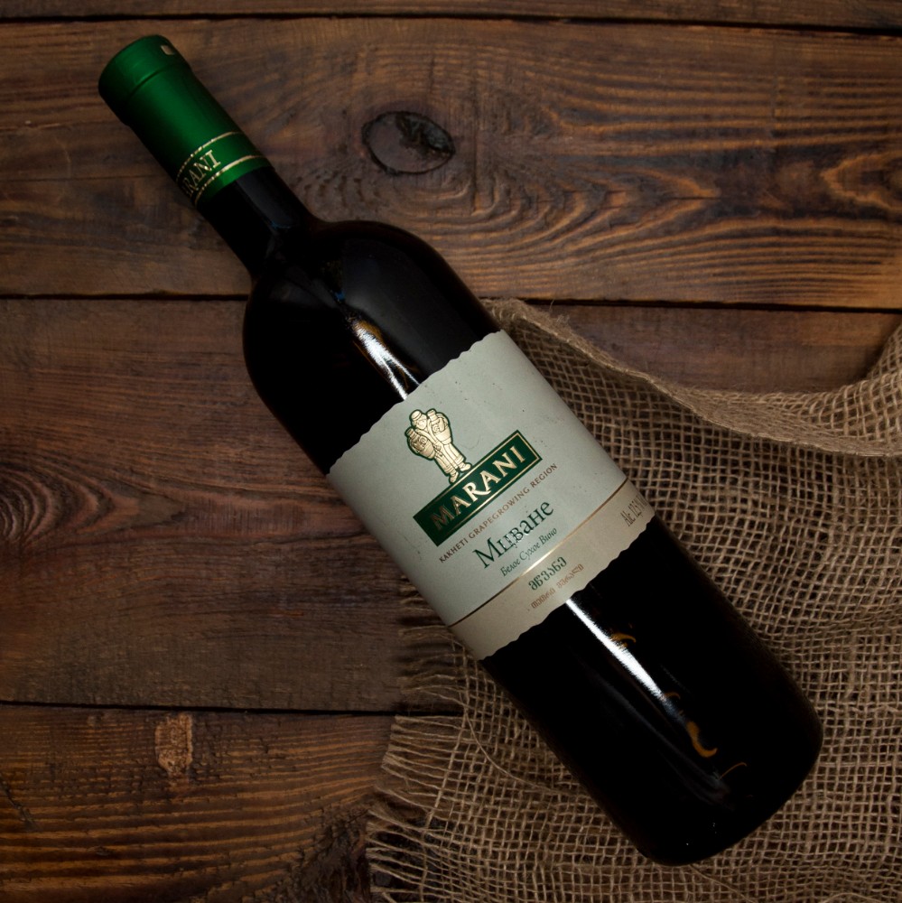 Вино "Марані" Мцване, біле ПЛЯШКА