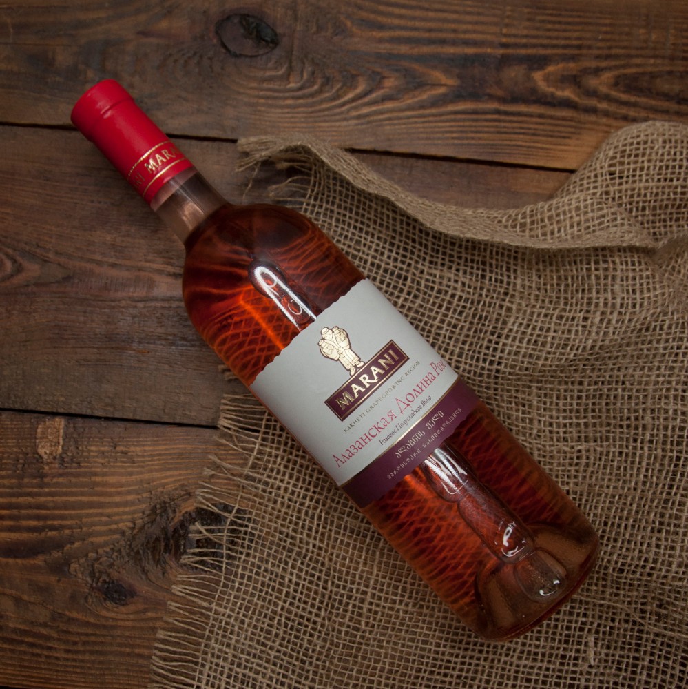Вино ТМ "Марані" Алазанська долина, рожеве ПЛЯШКА