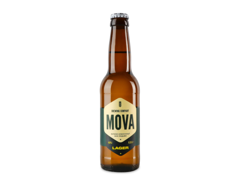 Пиво Mova Lager 0.33л