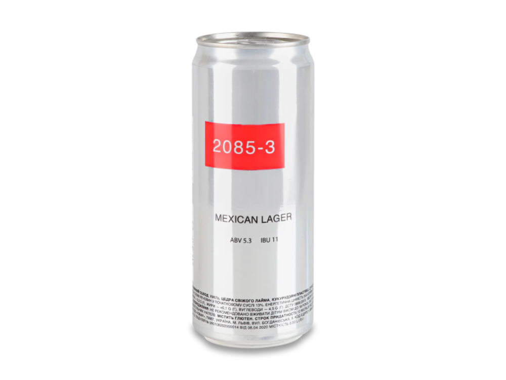 Пиво 2085 Mexican Lager 0.33л