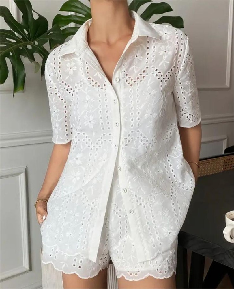 Conjunto Broderí Blusa