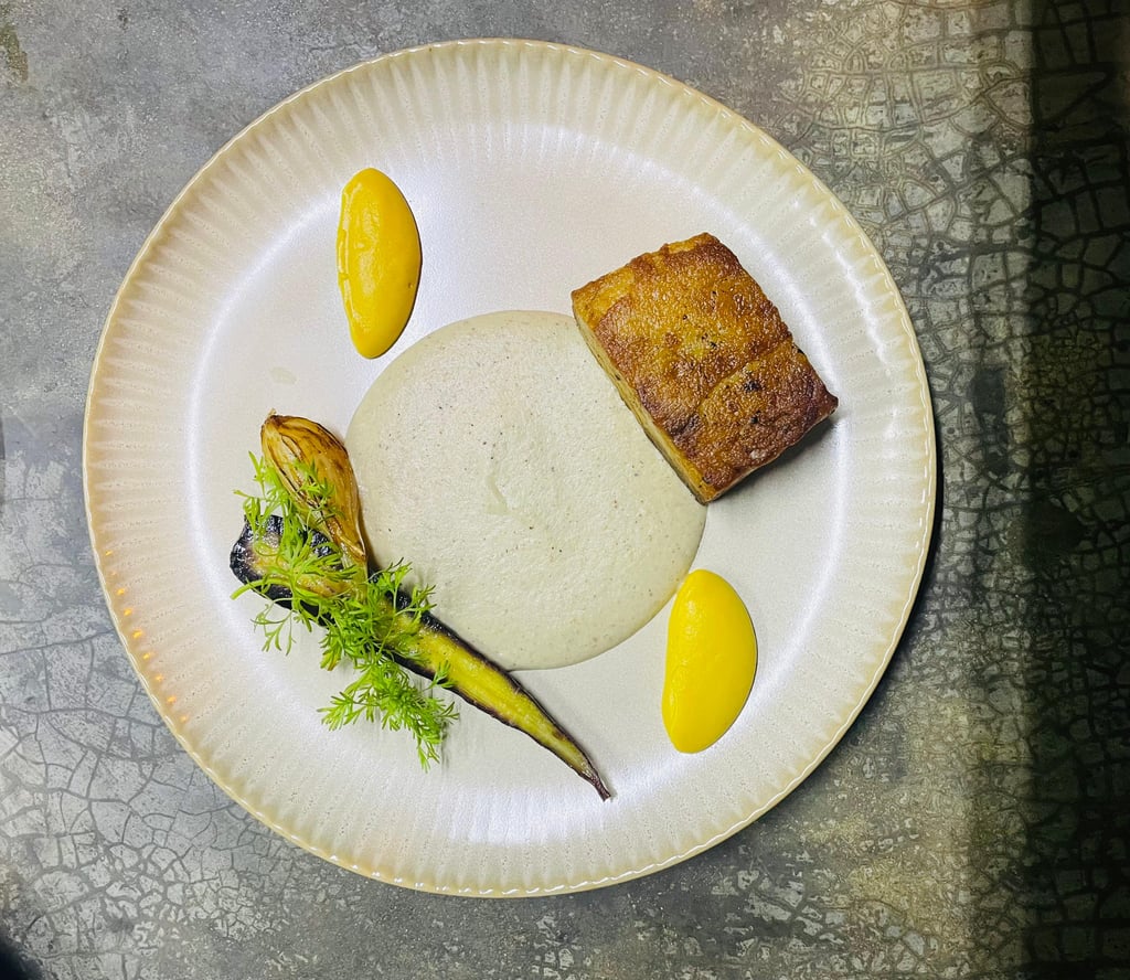 Pork Belly Con Mole Blanco