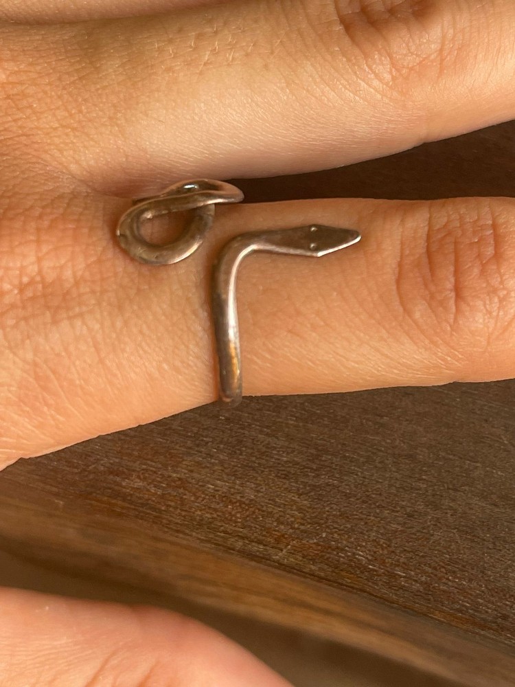 Anillo víbora plata