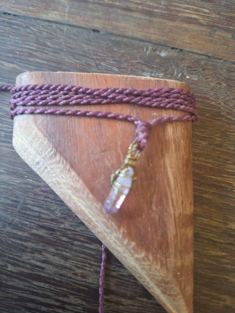 collar amatista morado