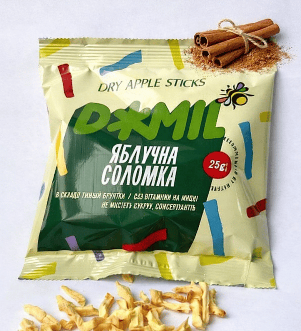 Яблучна Соломка з Корицею 25г ( 5 шт в упаковці )