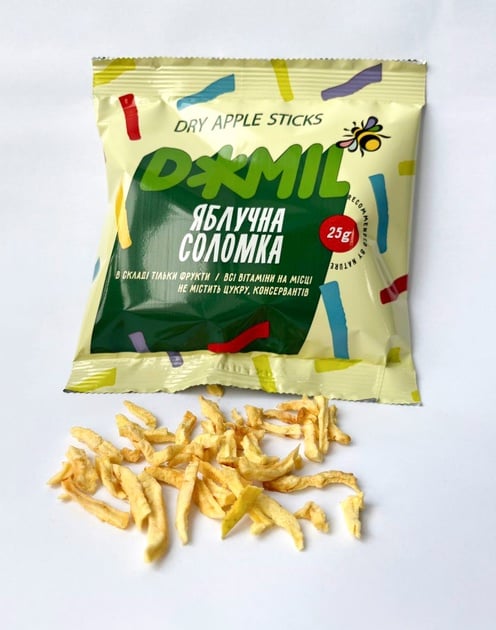 Яблучна соломка класична 25г ( 5 шт в упаковці )