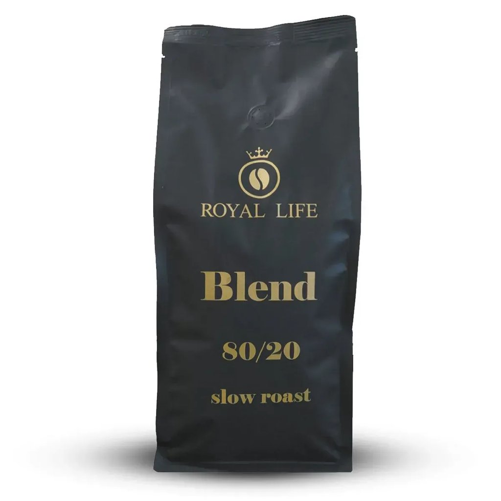 Кава купаж 80% арабіка, 20% робуста Slow Roast (зерно) 1кг