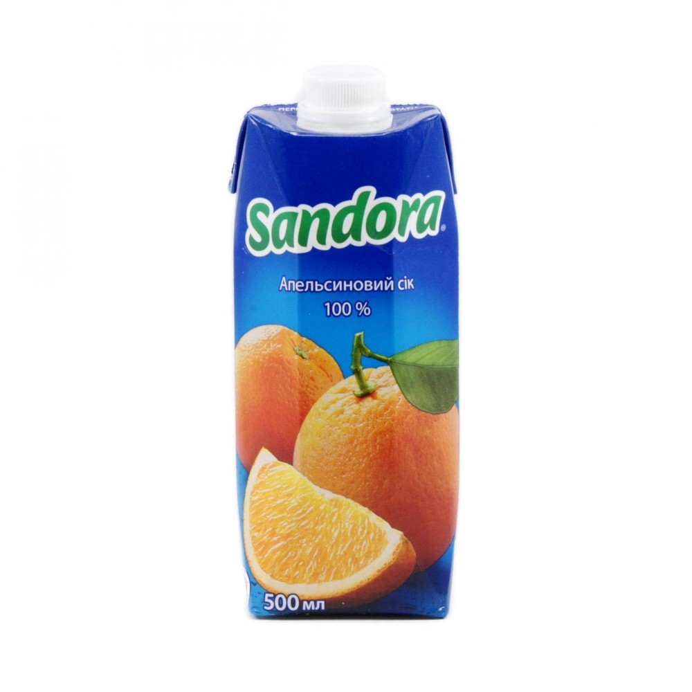 Апельсиновий сік Sandora, 0.5 л