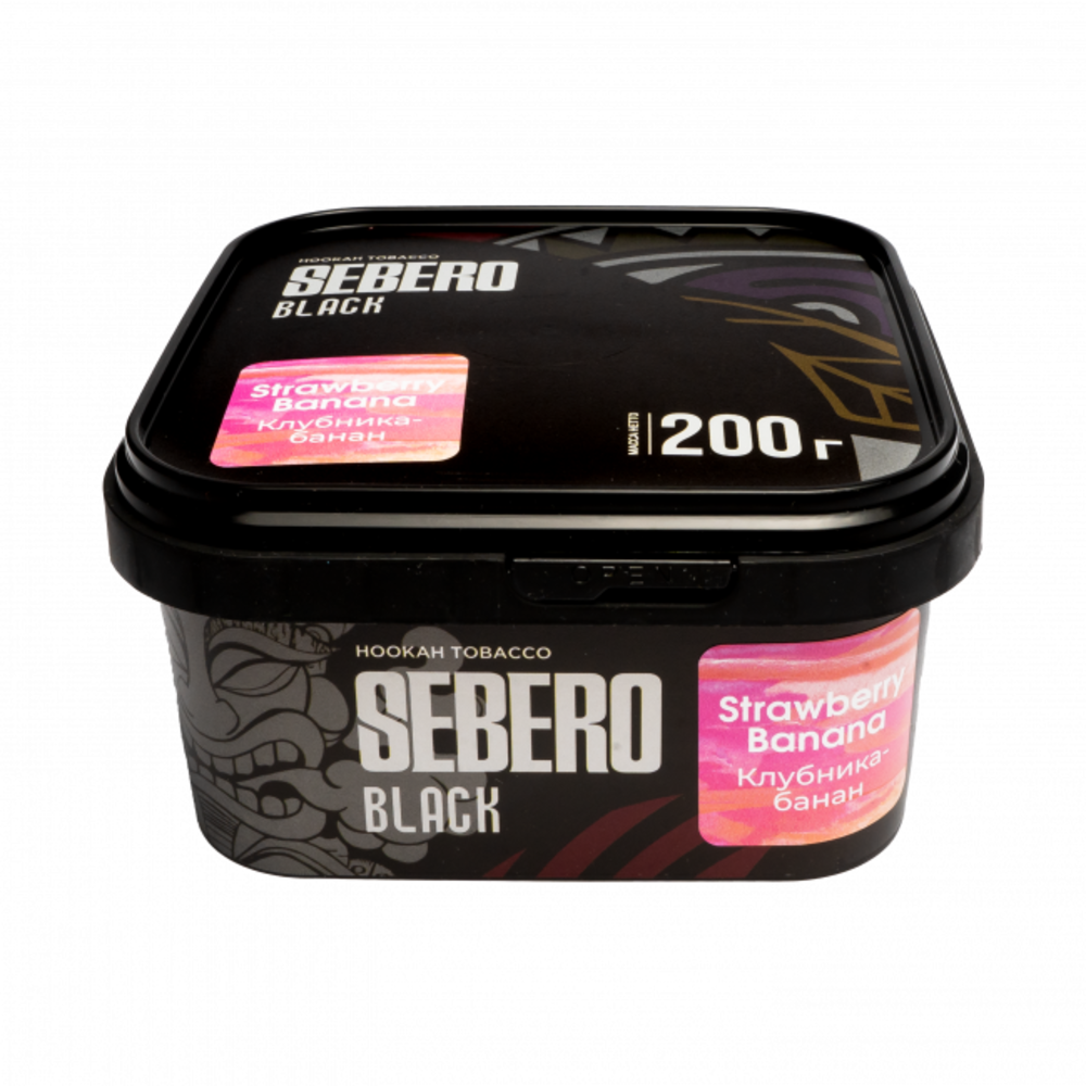 Табак Sebero Black 200 гр Strawberry-Banana