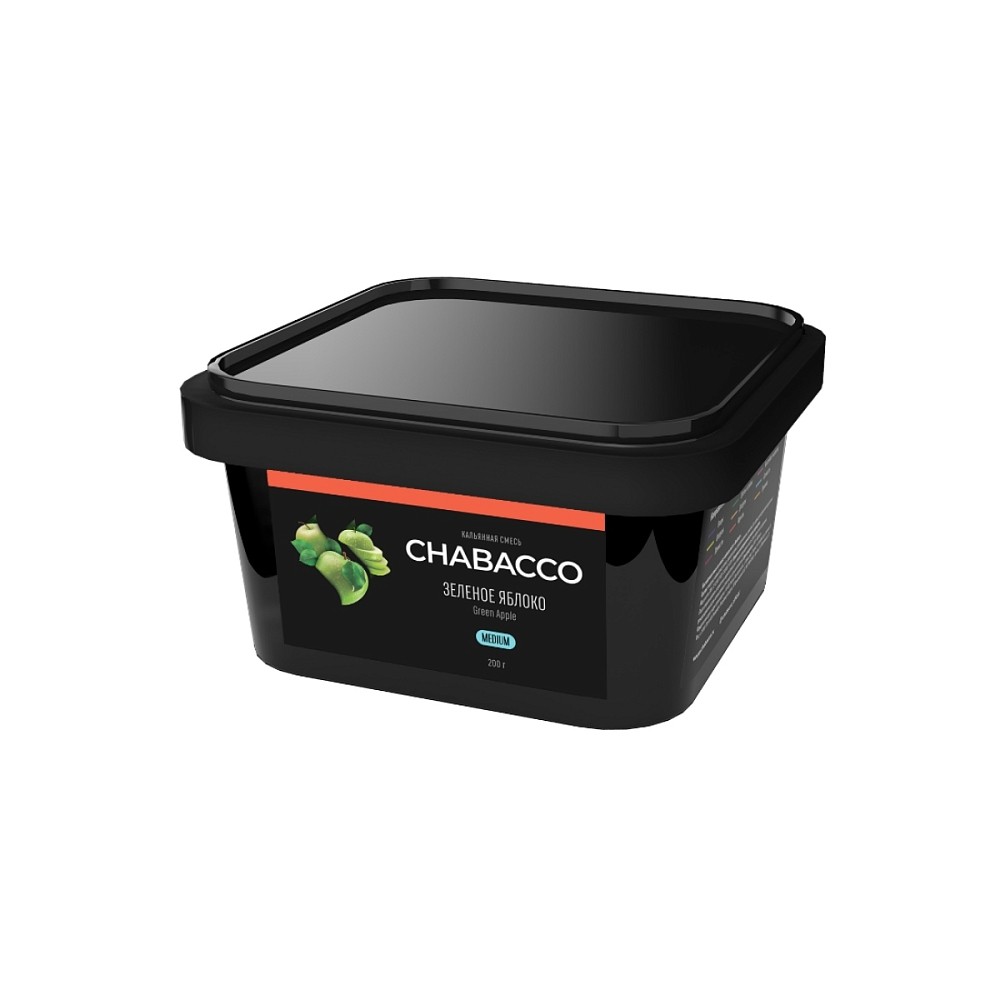 Бестабачная смесь Chabacco 200 гр Зеленое яблоко