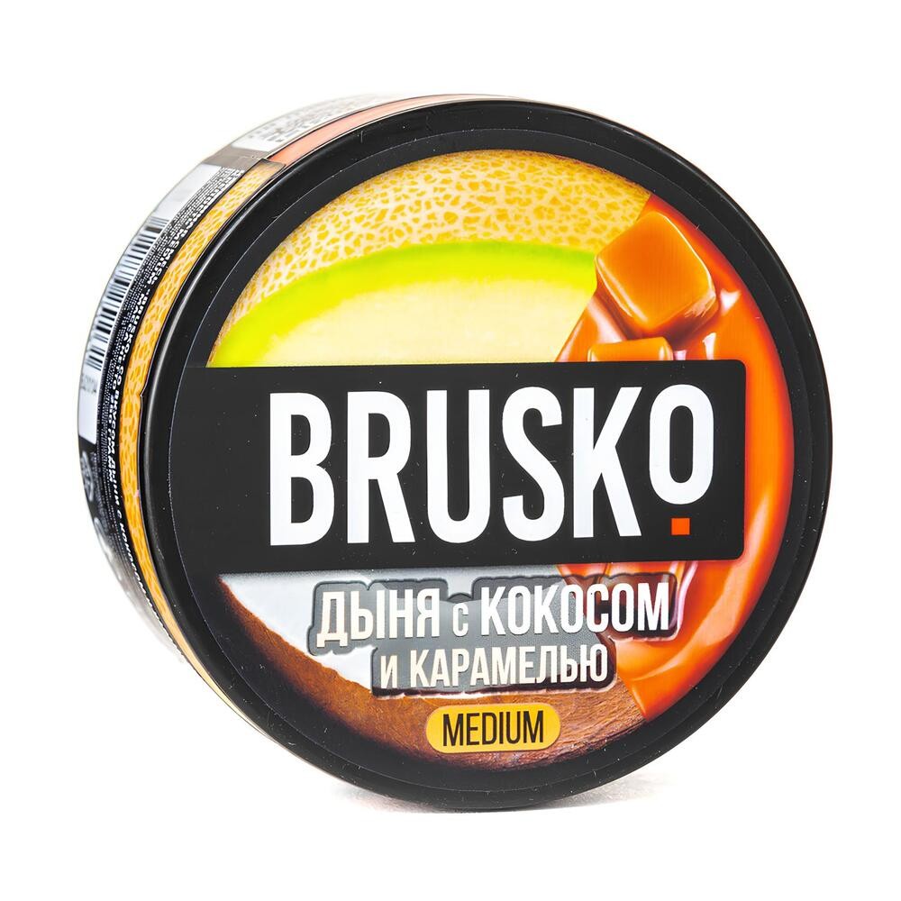 Бестабачная смесь Brusko 50 гр Дыня с кокосом и карамелью