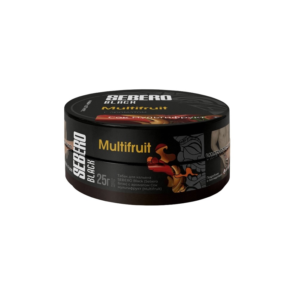 Табак Sebero Black 25 гр Multifruit