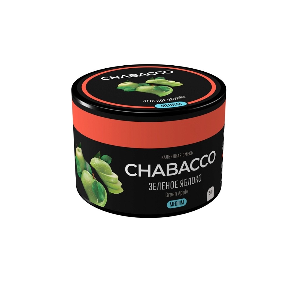 Бестабачная смесь Chabacco 50 гр Зеленое яблоко
