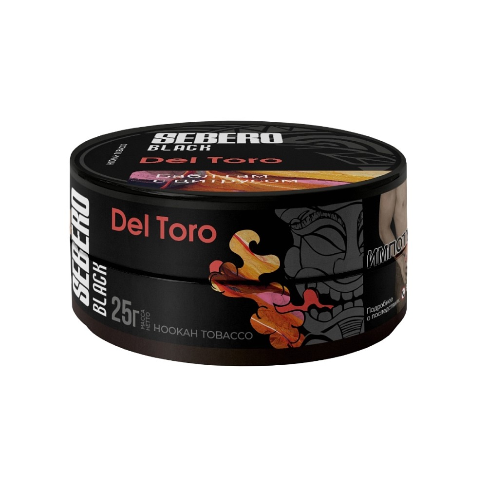Табак Sebero Black 25 гр Del Toro