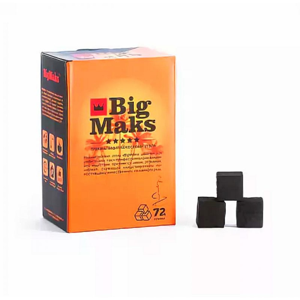 Уголь Big Maks 1кг (25мм)