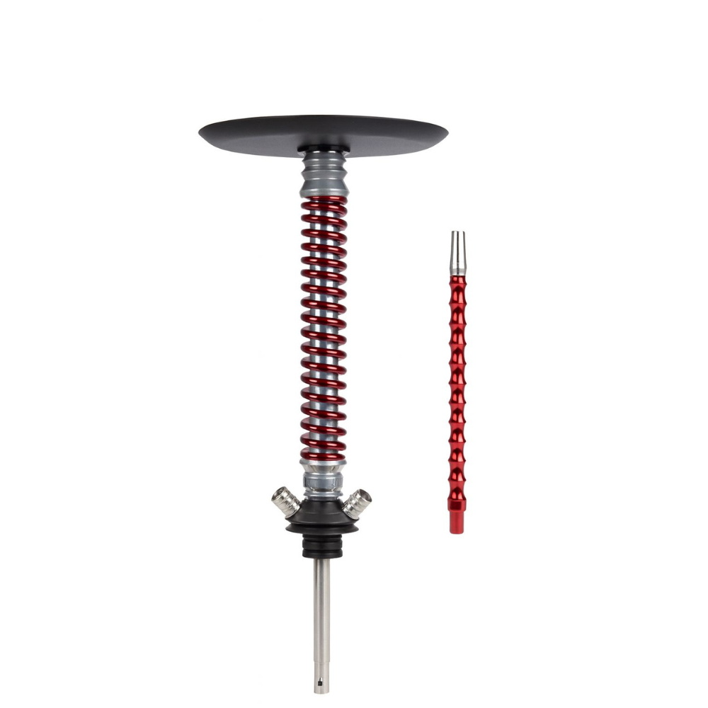 Кальян Mamay Customs Coilovers Хром-красный лак
