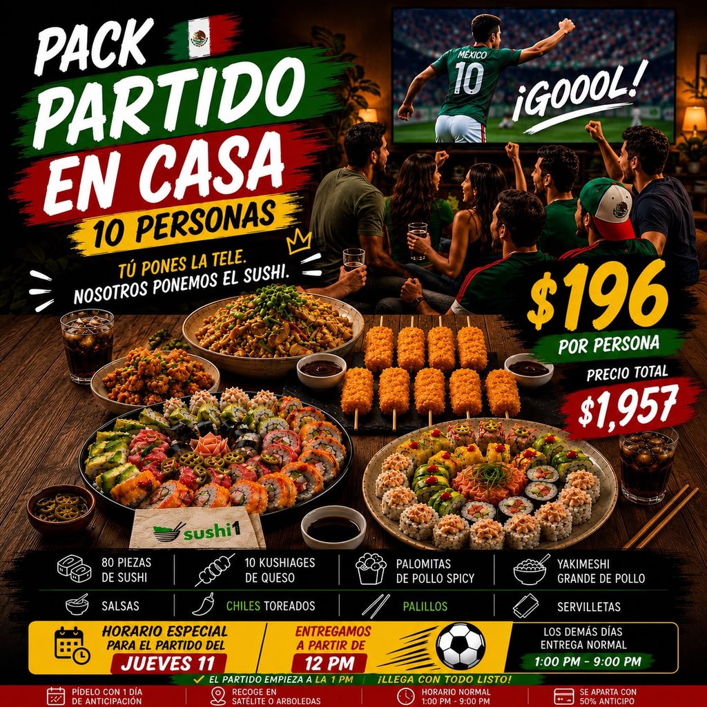 Pack Partido en Casa 10 personas ⚽