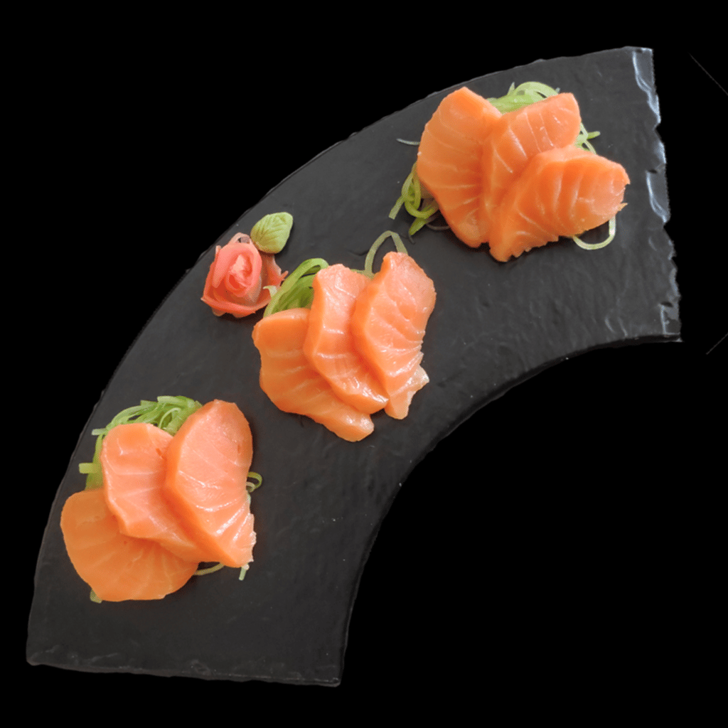 Sashimi salmón corte grueso