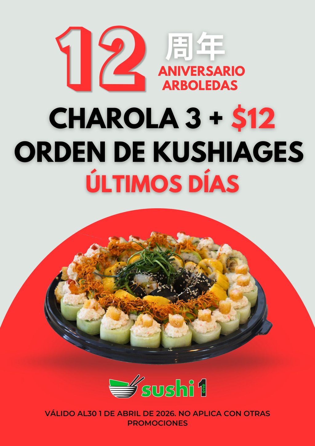 12° aniv. Charola 3 + Orden de queso