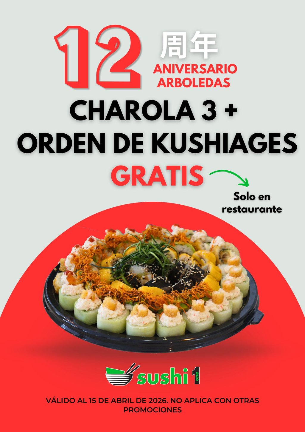 12° aniv. Charola 3 + Orden de queso