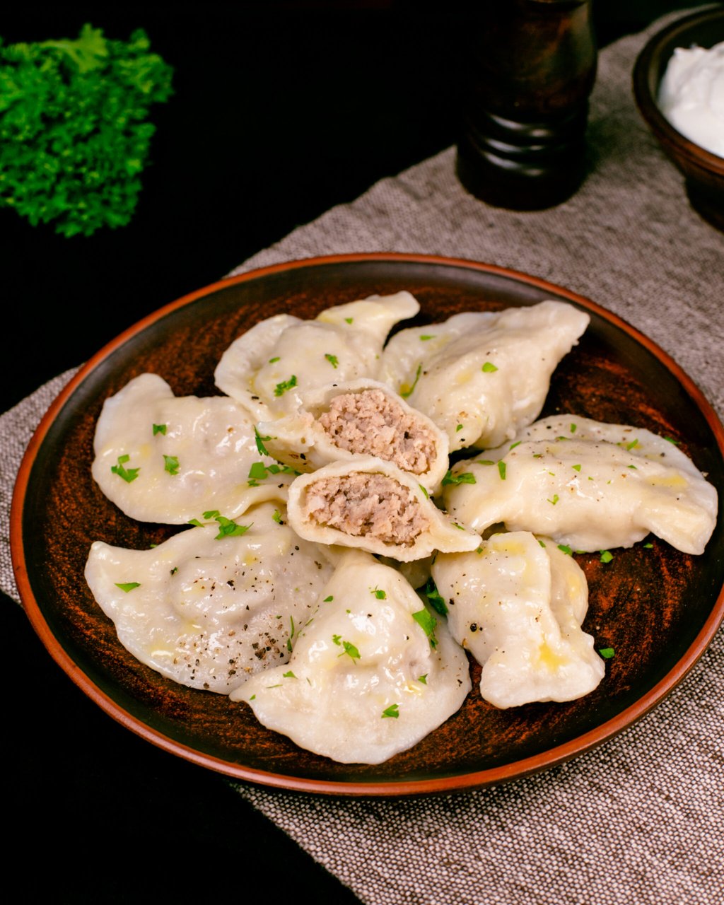 Вареники з м'ясом