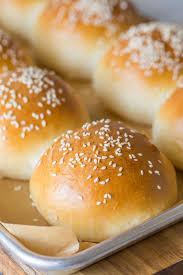 HAMBURGER BUNS with butter