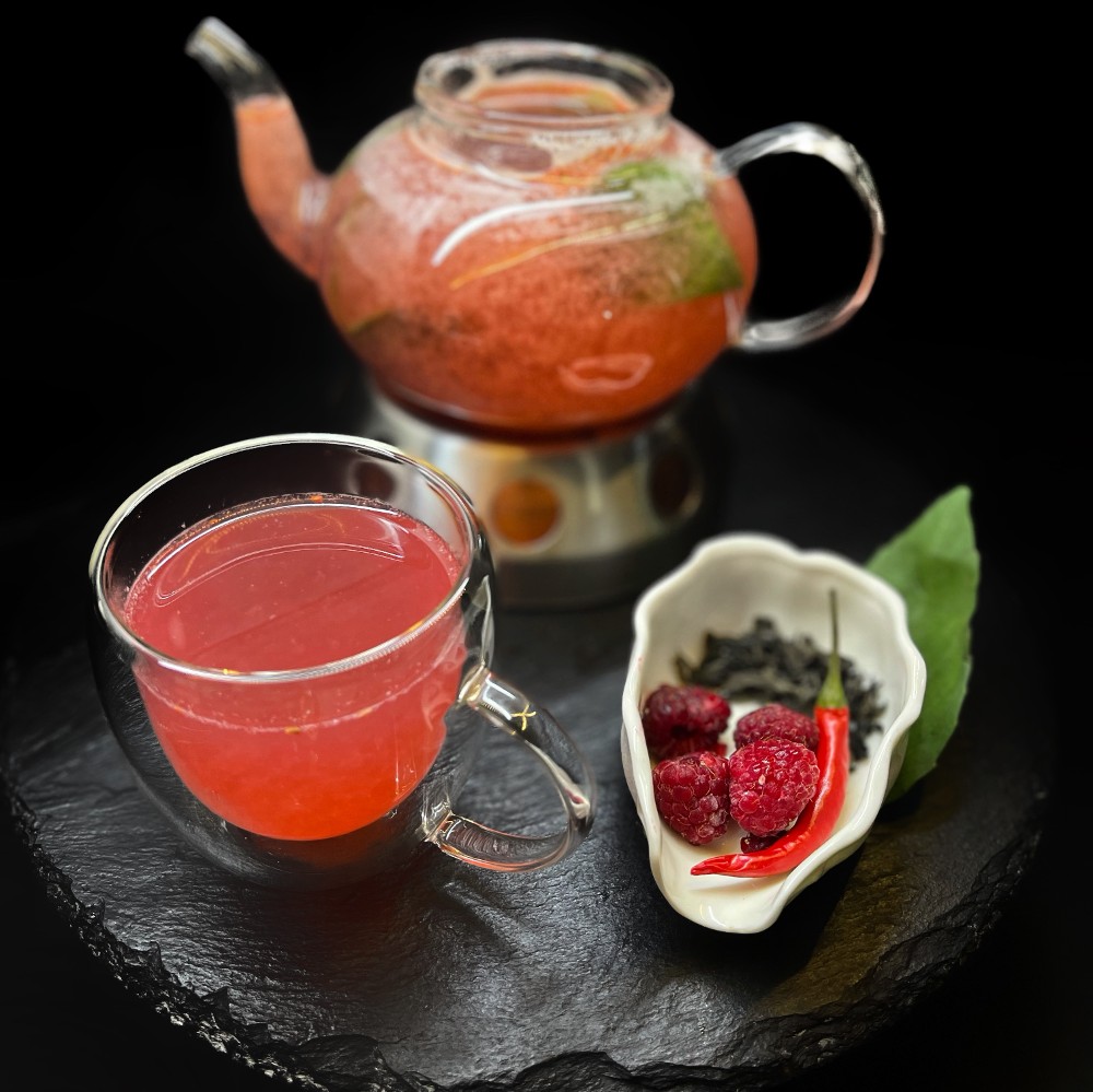 Чай Малина Базилік з Перцем Чілі / Tea Raspberry Basil with Chili Pepper