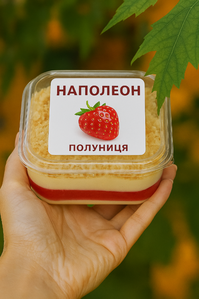 Кейк Бокс Наполеон з полуницею