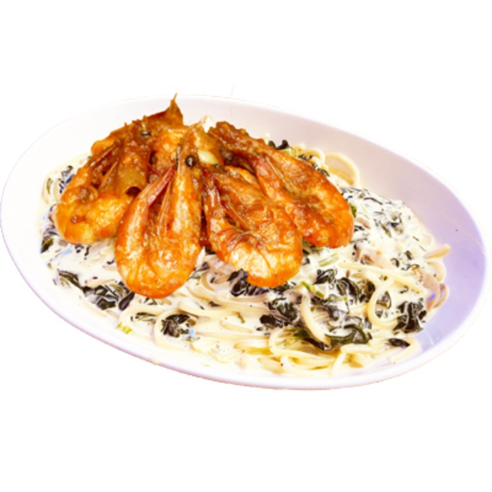Spinach Shrimp Pasta