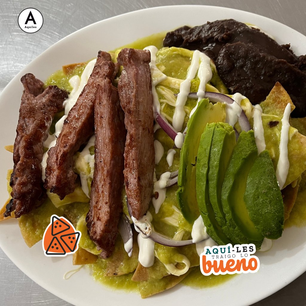 Chilaquiles de arrachera