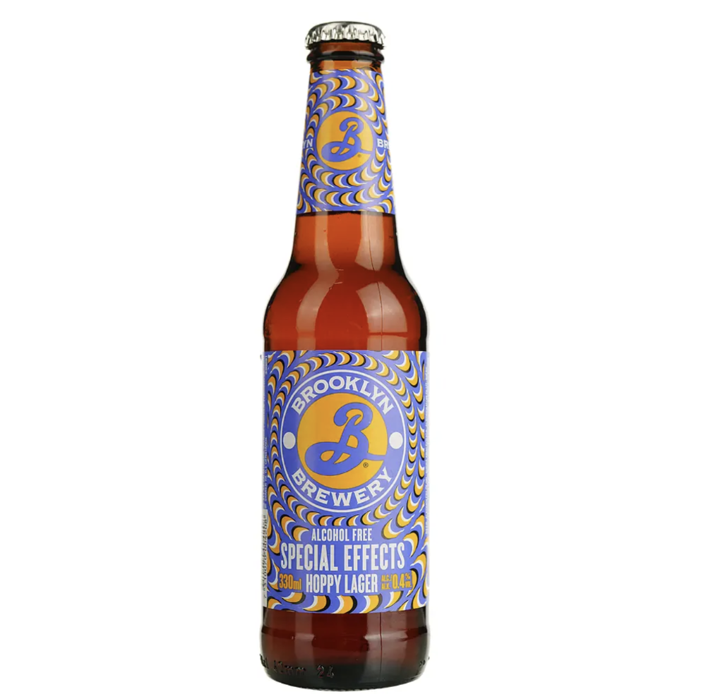 Пиво безалкогольне Brooklyn Brewery Special Effects Hoppy Lager світле 0.4% 0.33 л