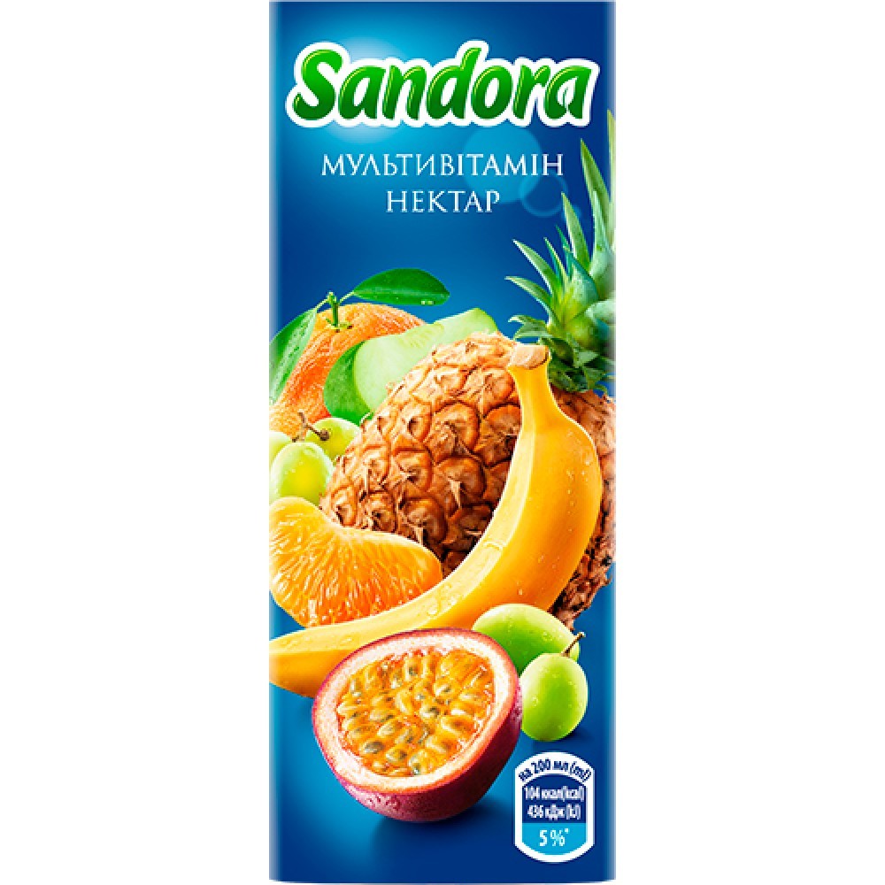 Сік Sandora мультівітамін 0,2 л.