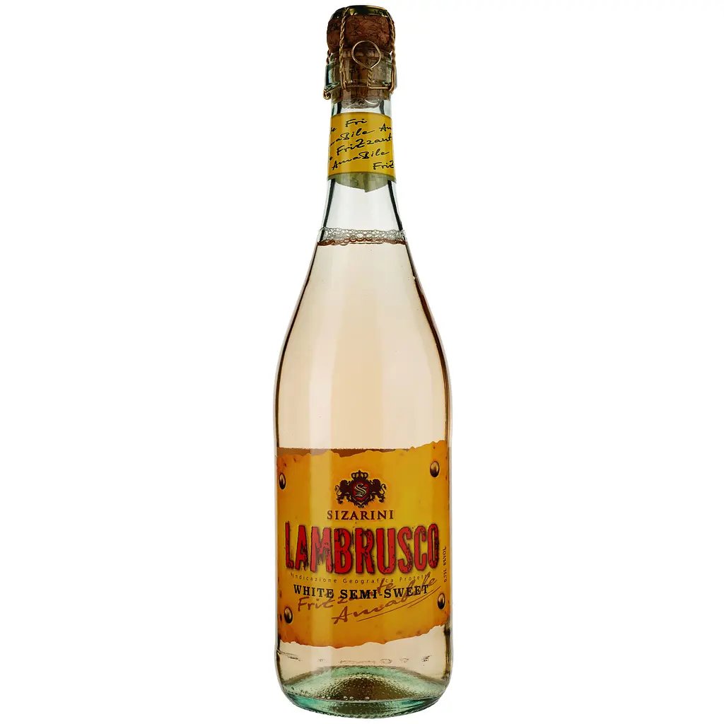Ігристе вино Sizarini Lambrusco (біле напівсолодке) 0,75 л