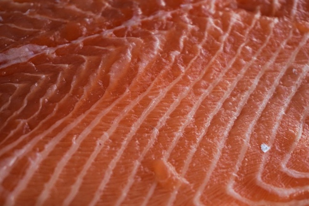 Frozen smoked salmon fillet, 1 kg
