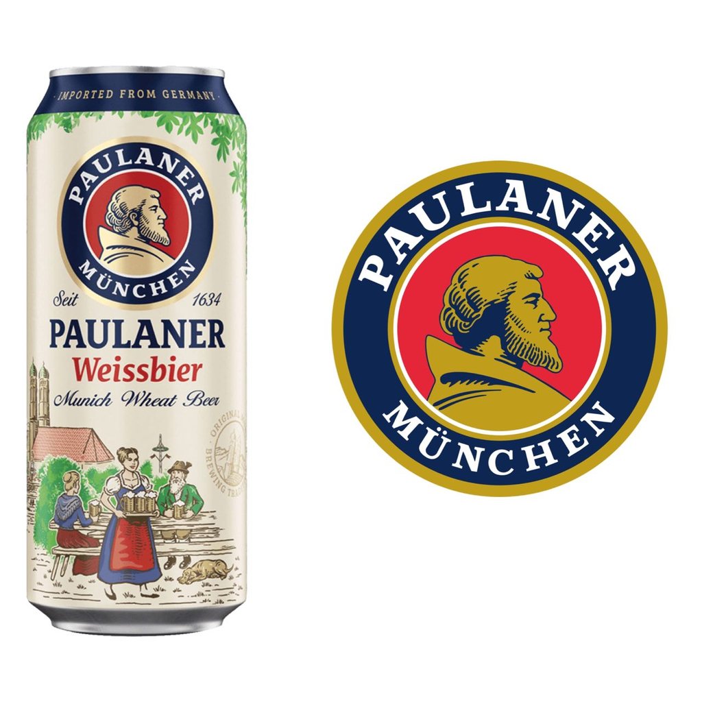 BB: Paulaner Munchen Weissbier 0.5L can, LE