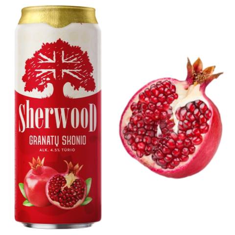 LB: Sherwood pomegranate beer 0.5 can