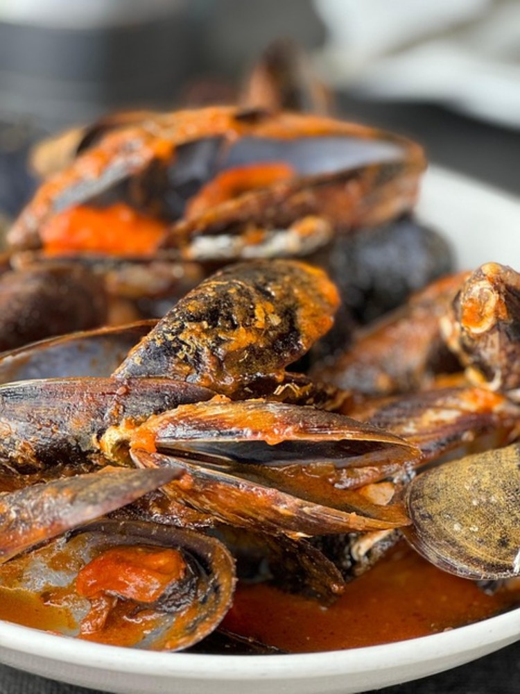 Frosen mussels, 1 kg.
