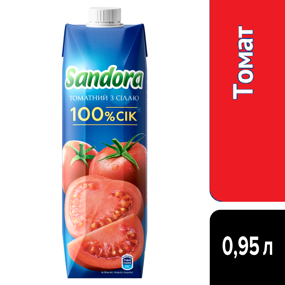 Сік Sandora Томатний 0,95л.