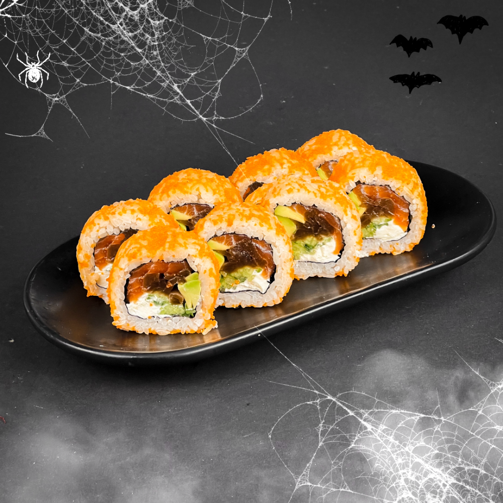 🎃 Гарбузовий рол з лососем в ікрі 👻