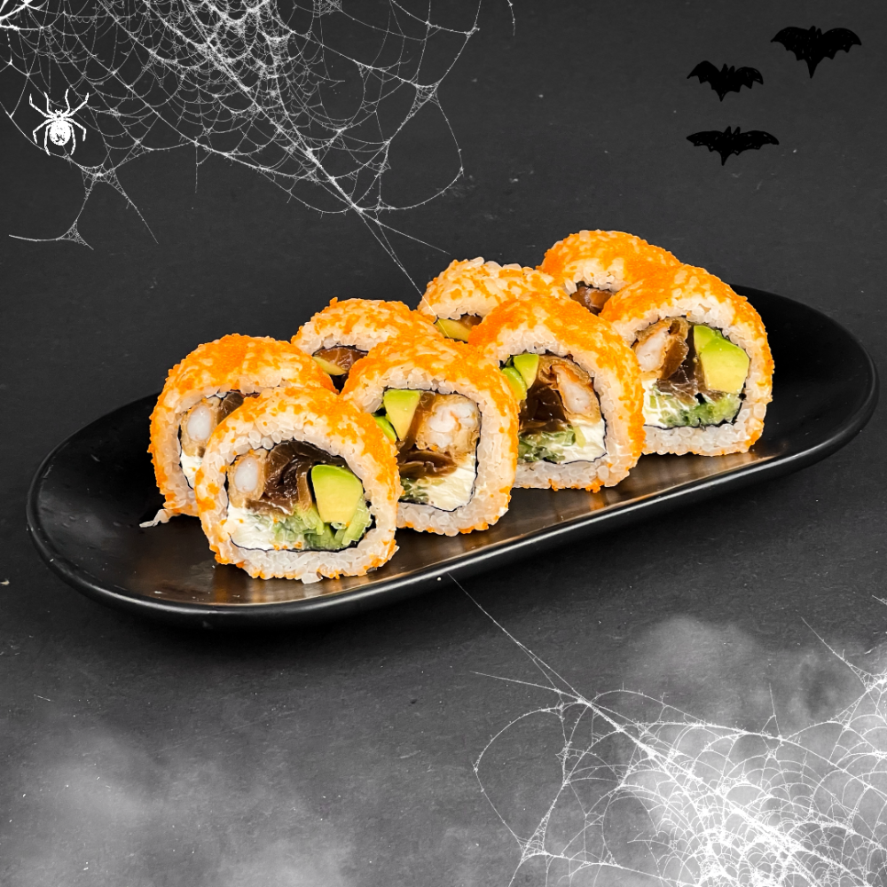 🎃 Гарбузовий рол з креветкою в ікрі 👻