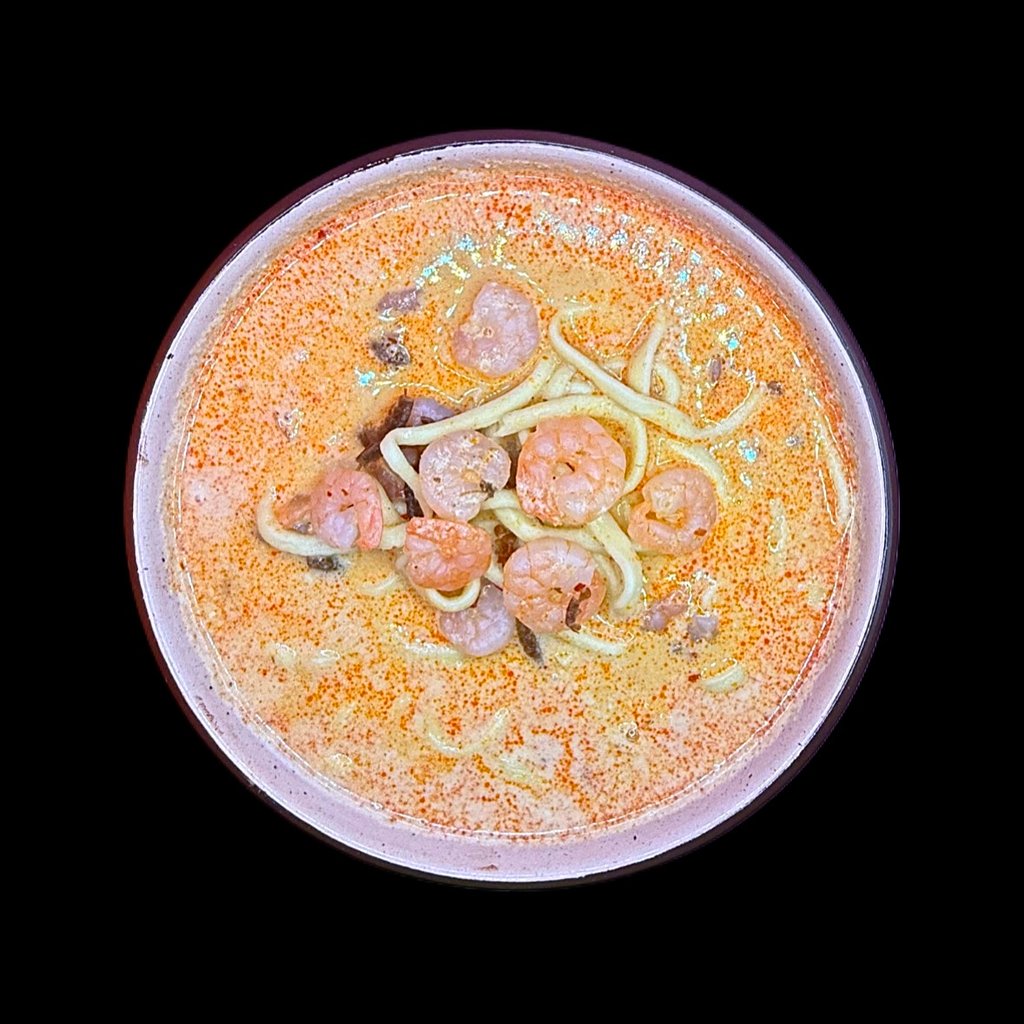 Бульон з локшиною та креветками 🌶️🌶️