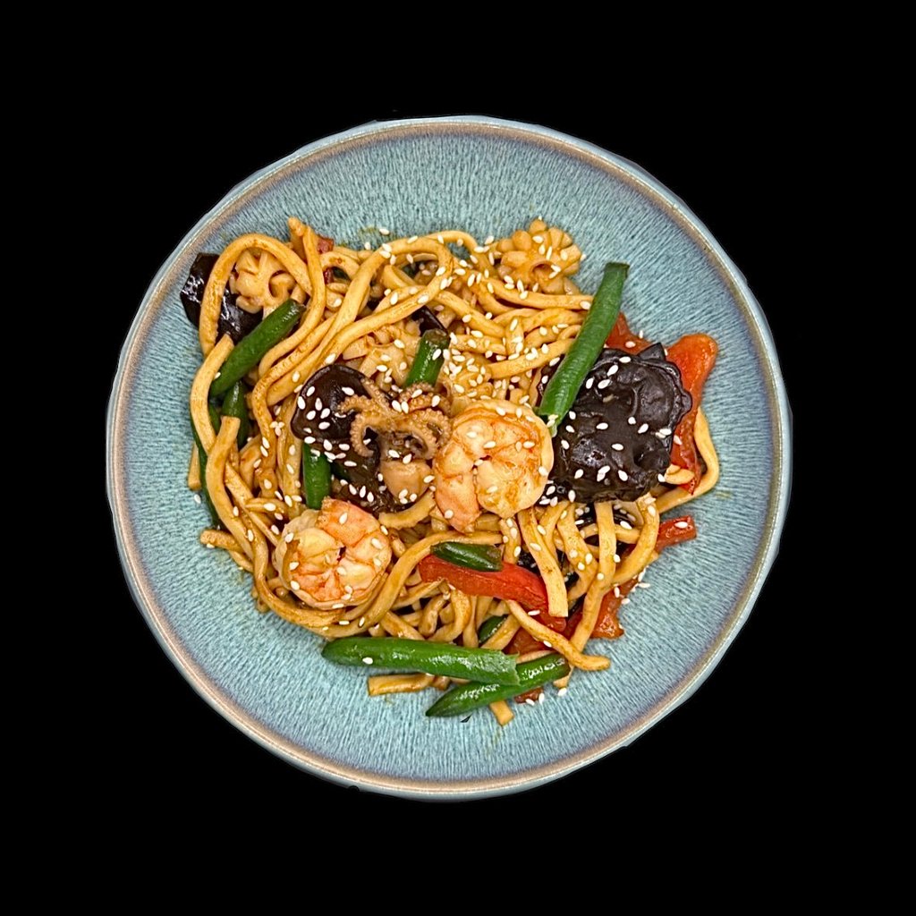 Локшина з морепродуктами 