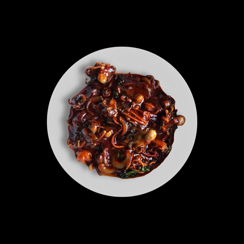 Бебі-восьминіг в соусі чилі 🌶️🌶️🌶️