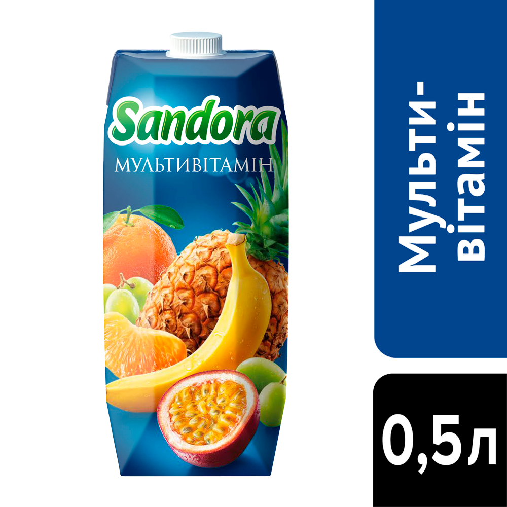 МУЛЬТИВІТАМІН НЕКТАР 0,5 Л SANDORA