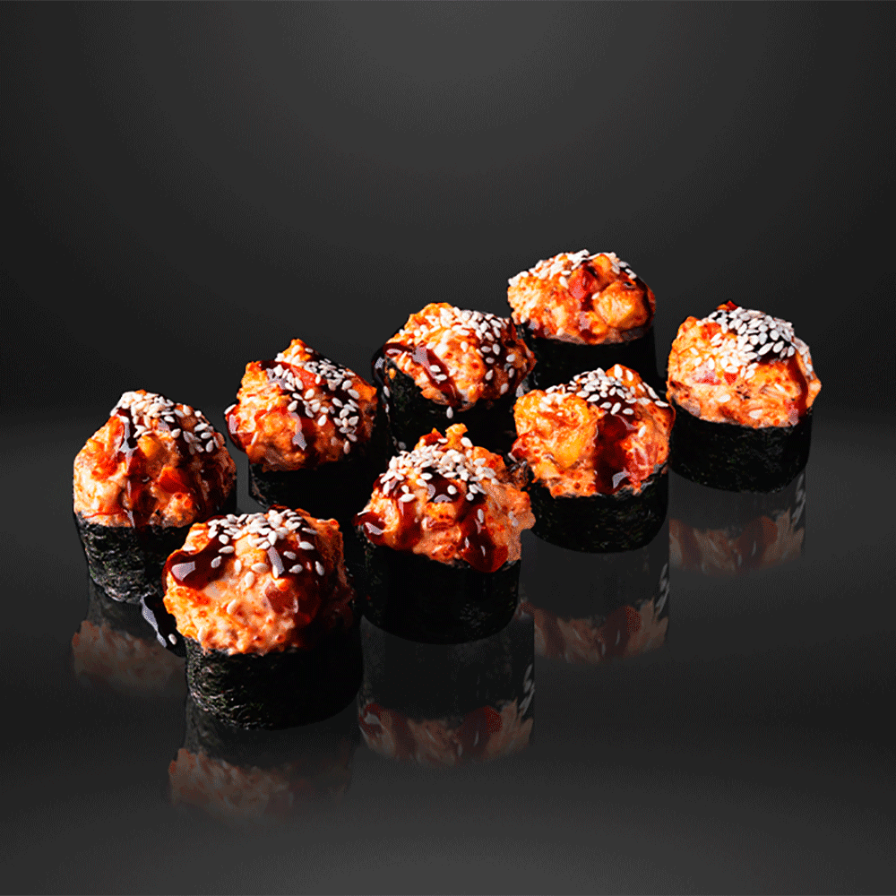 Baked eel roll