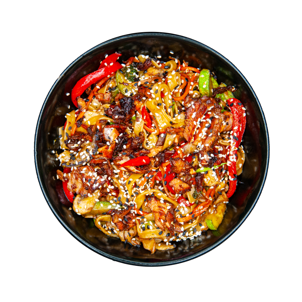  Теріякі WOK - локшина з лососем